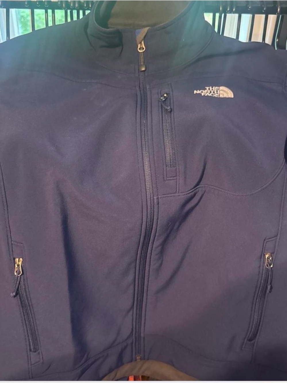 The North Face Men's Navy Full-Zip Softshell Jacket